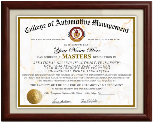Automotive management certification online masters certification