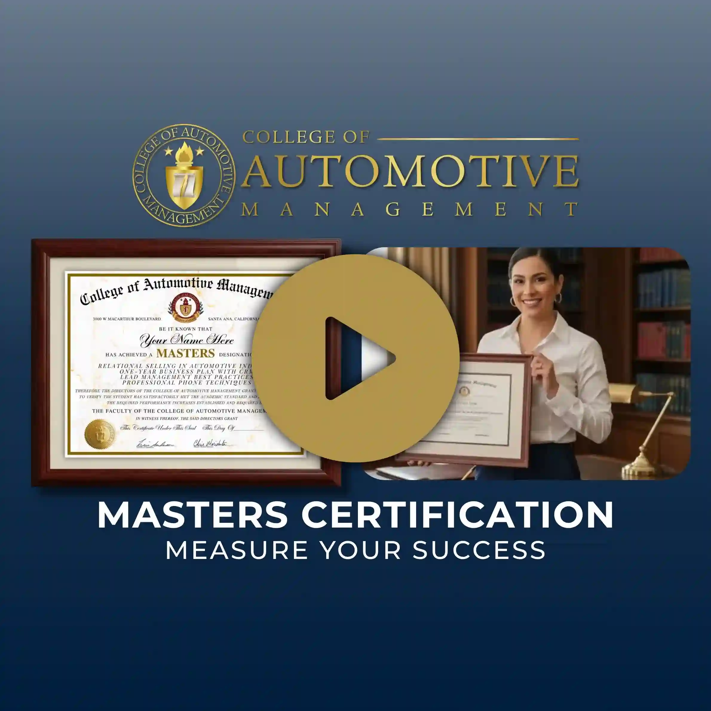 Earning Masters-Level<br>Certification