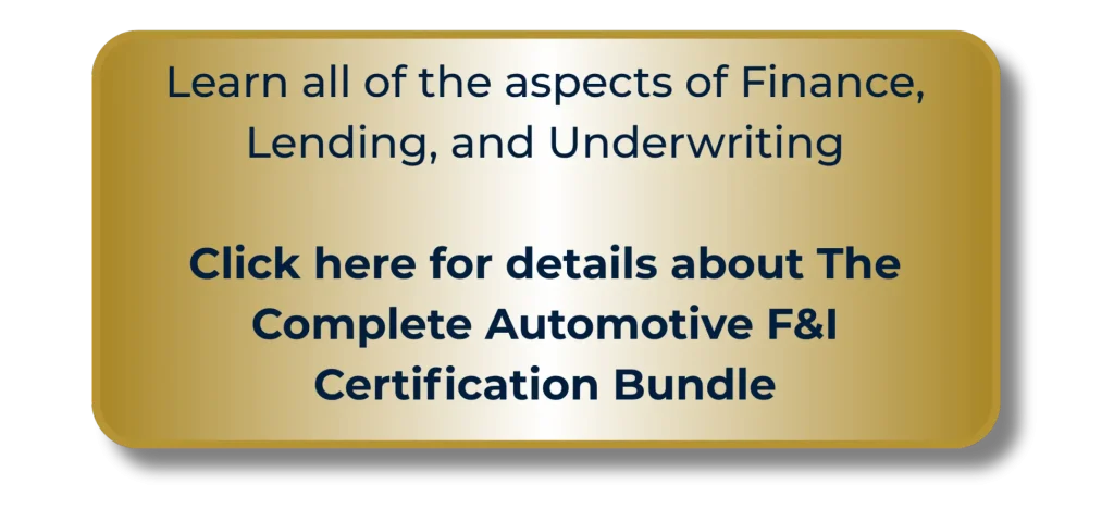 complete F&I certification career bundle for underwriting and lending icon small