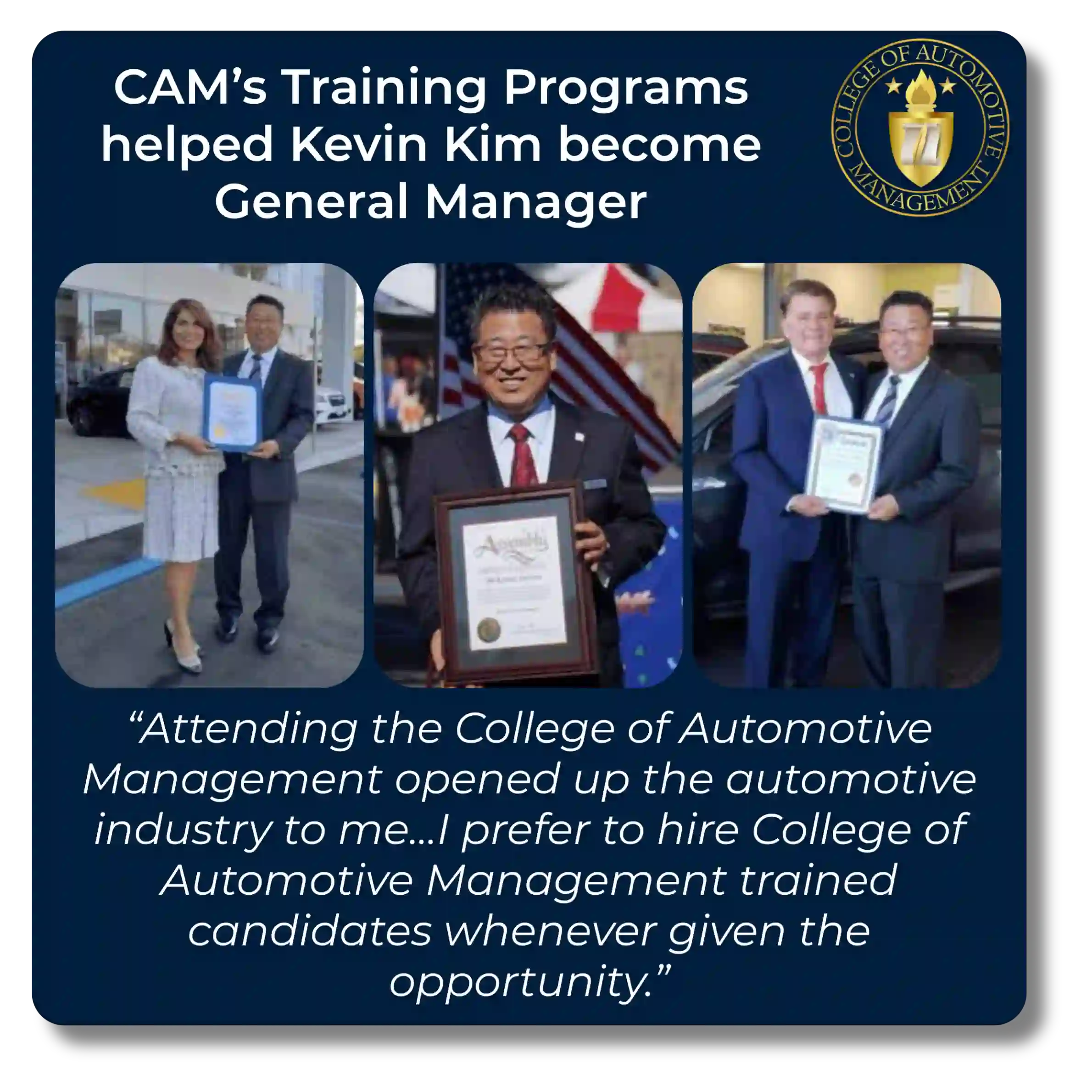 get promoted to general manager with cam