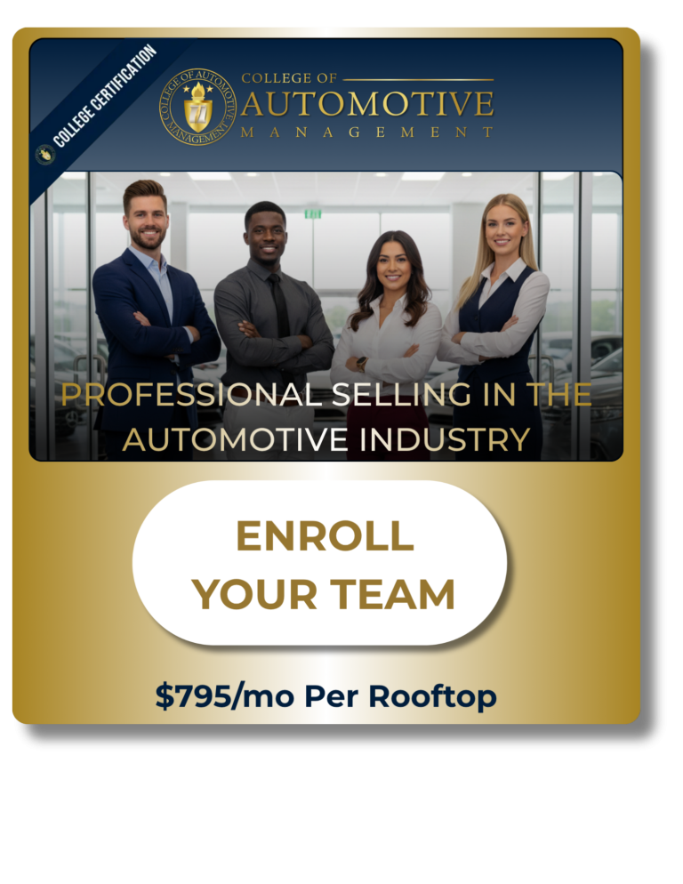 automotive sales training