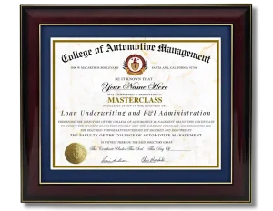 Loan Underwriting and F&I Administration MASTERCLASS CAM